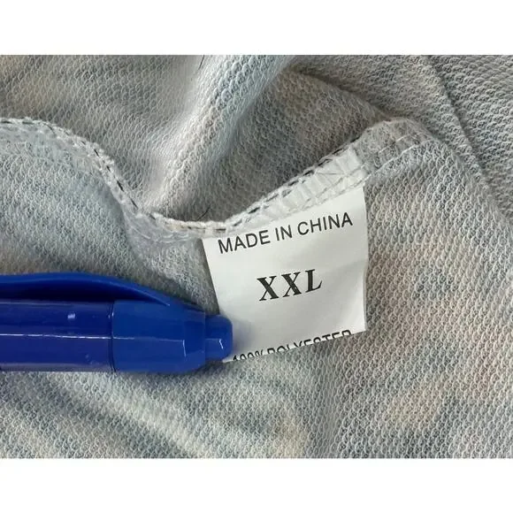 Halloween Pattern Cat Funky Geometric Hoodie Size XXL - Picture 6 of 7